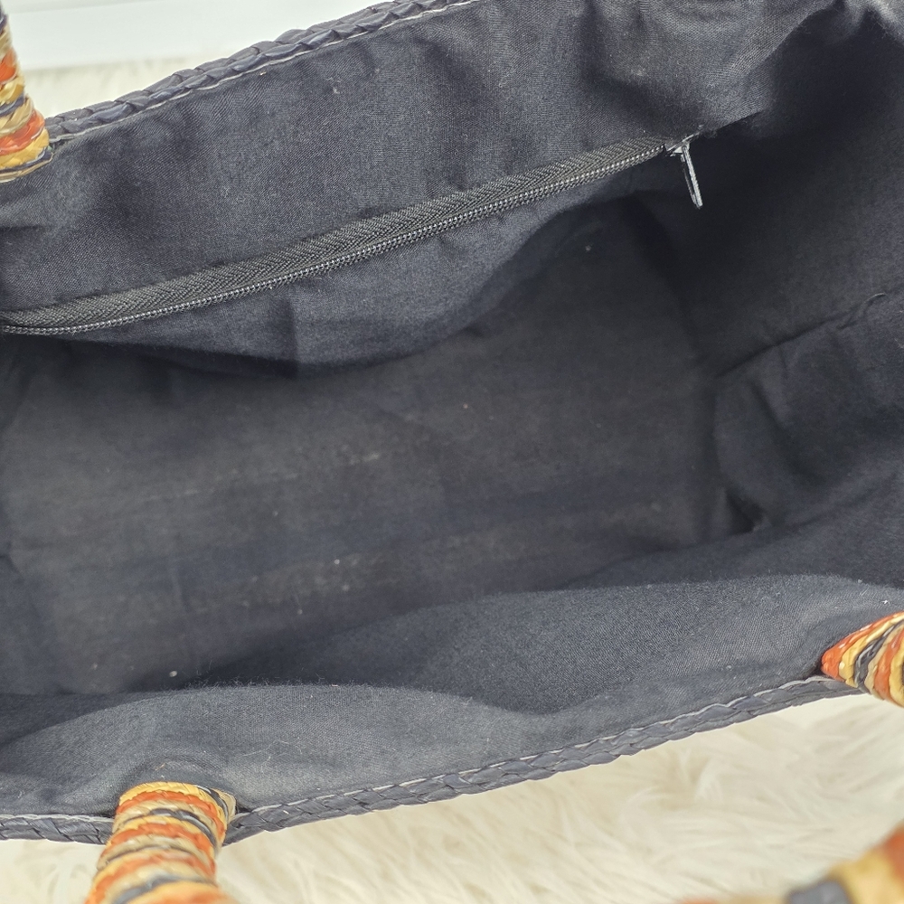Striped Straw Bag and Hat Set - Picture 9 of 15